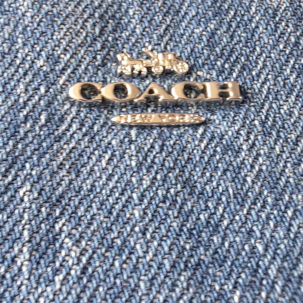Coach Denim Wristlet Pouch - Picture 2 of 7